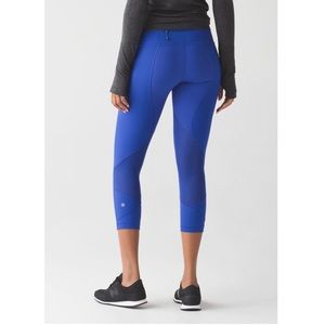 Lululemon Pace Rival Crop *22” Sapphire Blue